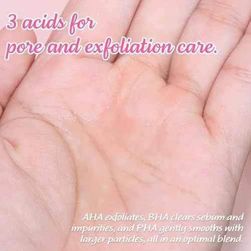 TOUCH IN SOL No Poreblem AHA BHA PHA Toner - Glycolic & Salicylic Acid Liquid Exfoliator - Makeup Prep & Pore Cleanser - Exfoliate, Soothe & Refresh Skin for Brighter Complexion