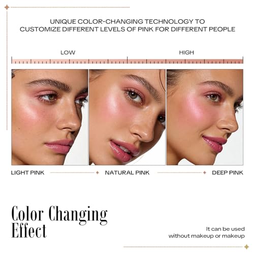 pH-Activated Blush Stick 3-in-1 for Cheeks, Eyes & Lips