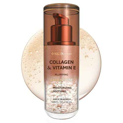 Collagen & Vitamin E Face Serum ? Hydrating, Firming & Nourishing Formula ? Dermatologist Tested, Anti-Aging, Korean Skin Care ? Clean Beauty, Cruelty Free, Vegan ? 1.69 Fl Oz