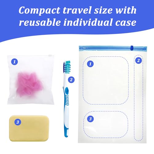 16Pcs Travel Size Loofah Mini Shower Loofah Bulk Multicolor Mesh Bath Pouf Individually Wrapped Bath Sponge Pack for Shower Care
