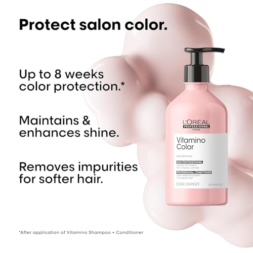 L'Or?al Professionnel Paris Vitamino Color Conditioner - Protects & Preserves Hair Color, Ehances Shine & Vibrancy and Moisturizes & Detangles