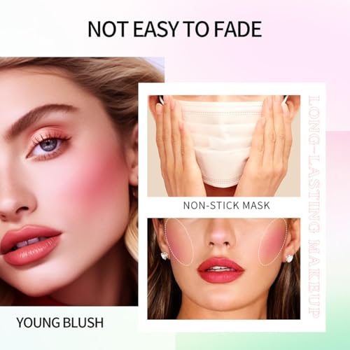 Color Changing Blush Oil, Skin's Natural PH Changing Blush for Dewy, Long-Wearing, Natural Flush, 6.5ml (01# Clear Green)