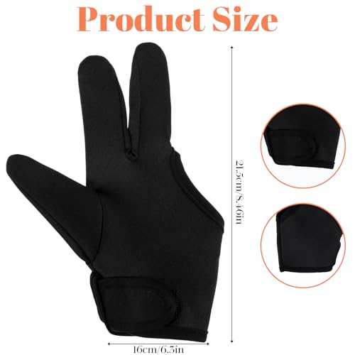 4pcs 3-Finger Heat Resistant Gloves for Curling Iron & Hair Styling