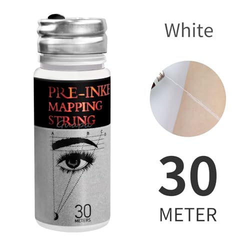 Brow Mapping Kit with White Paste & String - Professional Eyebrow