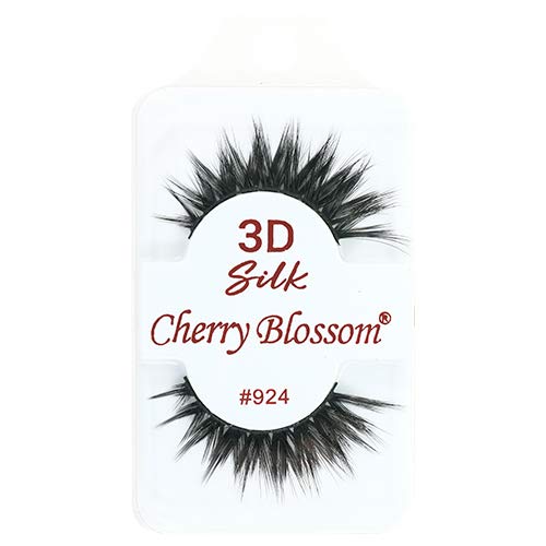 Cherry Blossom 3D Silk Eyelashes Style #924 Ego - Flared Spiky False Lashes (5 Pack)