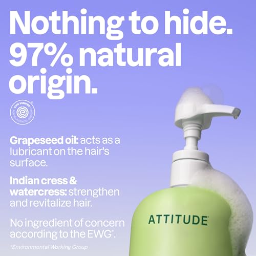 ATTITUDE Nourishing Shampoo for Dry Hair, 32 Fl Oz