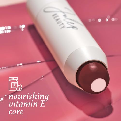 The Perfect Pair 2pc Set: Julep It's Balm Tinted Lip Balm Island Blossom and With a Trace Retractable Creamy Long-Lasting Lip Liner, Antique Rose