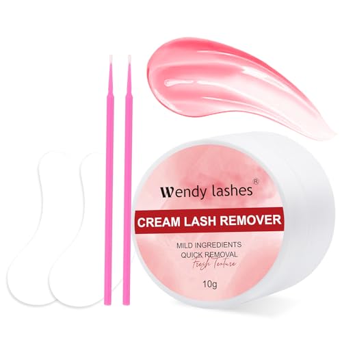 Lash Extension Remover Cream Eyelash Extension Remover Low Irritation Dissolves Powerful Eyelash Glue Remover for Salon Lash Glue Remover(No Flavored 10g)