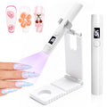 LEDSUUEI Cordless Mini Nail Lamp with LCD Screen & Rechargeable Battery for Gel Nails