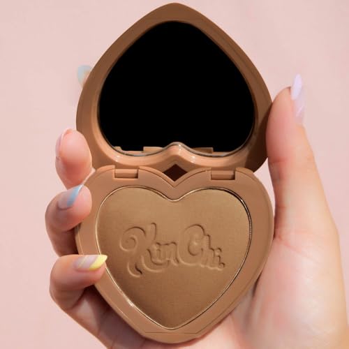 KimChiChic Beauty Thailor Bronzer, Silky Matte Finish for a Sun-Kissed Glow, Buildable Formula, Heart-Shaped Compact with Mirror, Cruelty-Free, I Went to Malibu