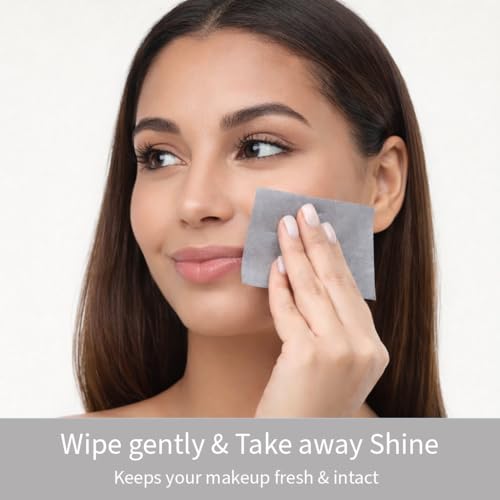 Natural Oil Blotting Papers, 100% Natural Pulp Paper, 1 Prefill Roll and 2 Refill Rolls, Soft Touch Oil Control for Face