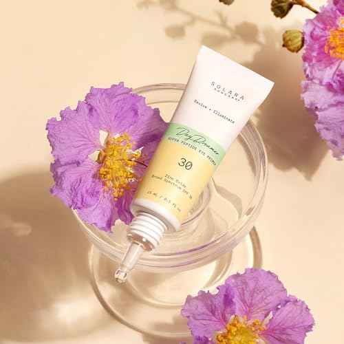 Solara Suncare - Day Dreamer Super Peptide Eye Primer, SPF 30 | Vegan, Cruelty Free | Safe For Sensitive Skin (0.5 fl oz | 15 ml)