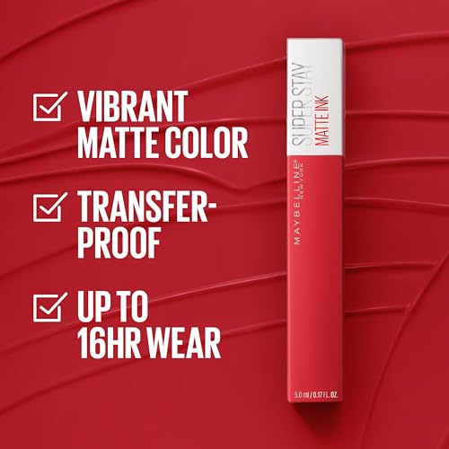 Maybelline Super Stay Matte Ink Liquid Lipstick Makeup, Long Lasting High Impact Color, Up to 16H Wear, Inspirer, Light Mauve Pink, 1 Count