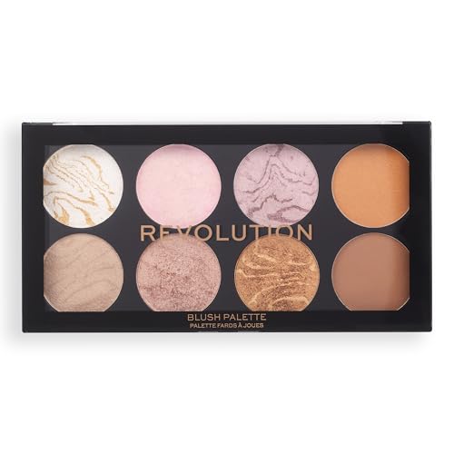 Revolution Ultra Blush Palette - Golden Sugar | 8 Pigmented Shades