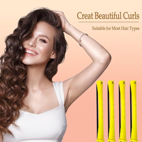 60 Pcs Hair Perm Rods with Steel Pintail Comb - 0.7cm Curlers