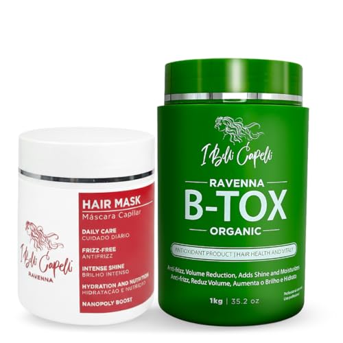 Brazilian B-tox Hair Straightening Kit with Aloe Vera Mask