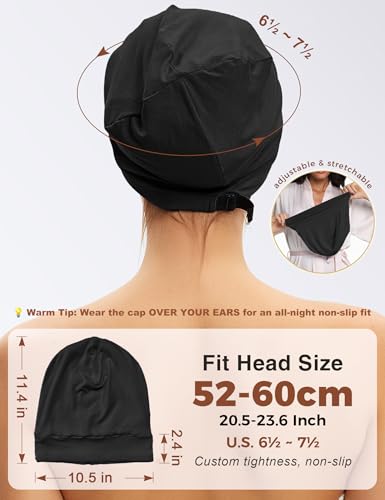 Mulberry Silk Sleep Bonnet for Hair Protection