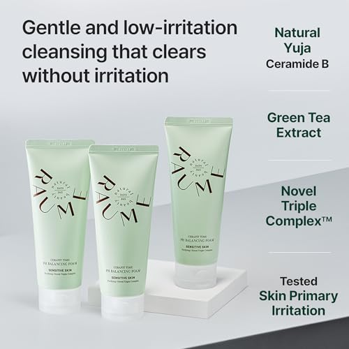 RAUME Hydrating pH 5.5 Facial Cleanser with Green Tea & Ceramide, 150mL