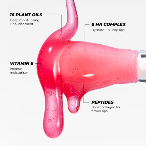 Vitamasques Korean Lip Oil - Strawberry Glaze Plumping Treatment