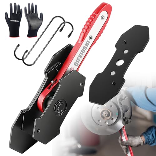 QIFEIOSHI Red Brake Caliper Compression Tool 360° Ratchet for Auto Repair