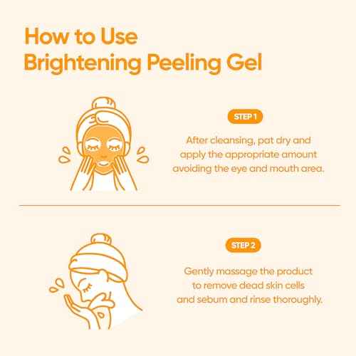 BANILA CO Clean it Zero Brightening Peeling Gel | Gentle Exfoliating Scrub with Mandarin Orange Extract, Korean Skincare for Smooth & Radiant Skin (120ml / 4.05 fl.oz)