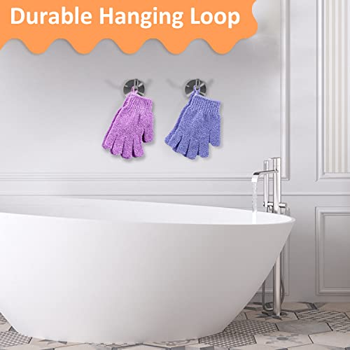 Exfoliating Gloves for Shower, 30-Pack, 15 Colors, Double-Sided