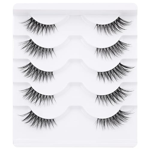 Half Lashes Natural Look Wispy Mink Cat Eye