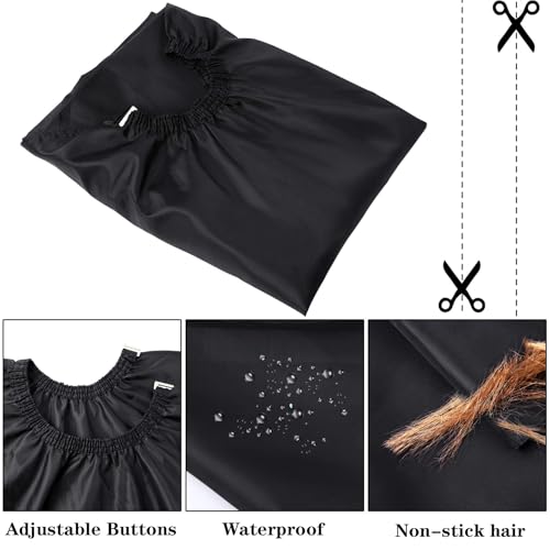 Professional Barber Cape 47x56" with Neck Duster Brush