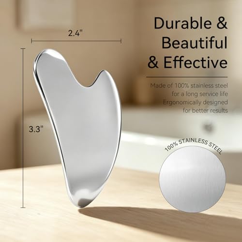 EULOGIST Wooden Lymphatic Contour Face Brush & Gua Sha Set