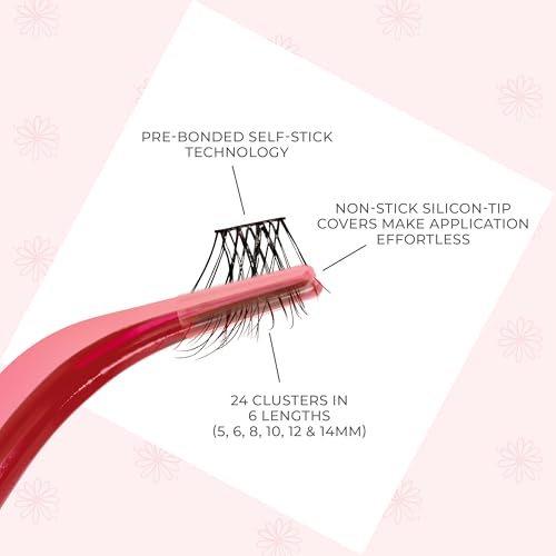 imPRESS 'Demi Wispy' Self-Adhesive Eyelash Clusters, 24pc Reusable