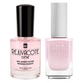 340 Forever Beautiful & Rejuvacote 1 Nail Growth System Bundle - Pink Nail Polish Duo for French Manicure & Wedding Nails - Duri