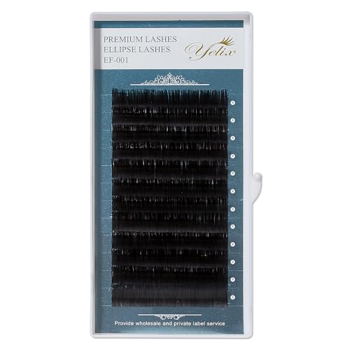 YELIX Ellipse Flat Lashes C/D Curl 8-15mm Mixed Length