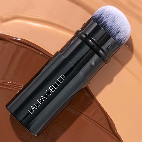 LAURA GELLER NEW YORK Balance-n-Brighten Powder Foundation, Tan + Spackle Super-Size Makeup Primer with Hyaluronic Acid, Hydrate