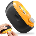 Electric Nail Clipper - 2 in 1 Smart Electric Nail Clippers for Seniors, Adults, Baby, Children, Polishing Clipper with LED Light, 2 Adjustable Speeds, USB Rechargeable Electric Nail Trimmer (Black)