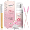 Lash Shampoo Kit for Eyelash Extensions, Cleanser & Brush Set