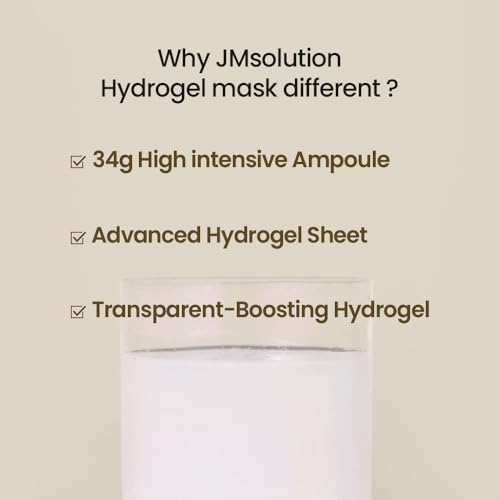 JMsolution Bio Vita Duo Brightening Mask ? Vitamin C + E Hydrogel Mask for Dull Skin ? Dark Spot Correcting & Radiance Boosting ? Clinically Proven (4 Sheets)