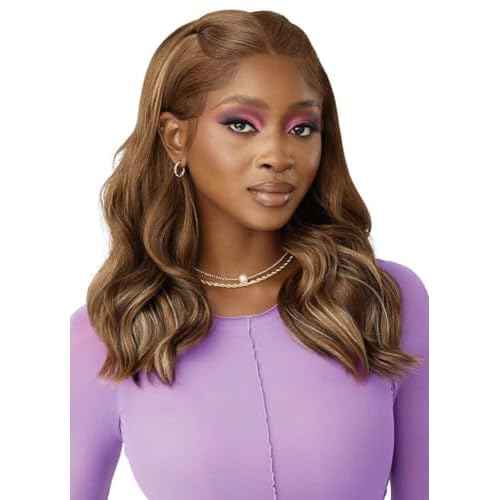 Outre Lace Front Wig - Perfect Hair Line 13X4 - Swoop Series - Swoop 4 (DRFF AMBER SUNSET)