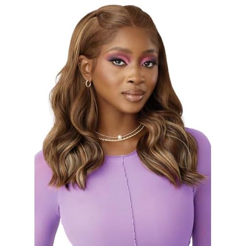 Outre Lace Front Wig - Perfect Hair Line 13X4 - Swoop Series - Swoop 4 (BUTTERSCOTCH BLONDE)