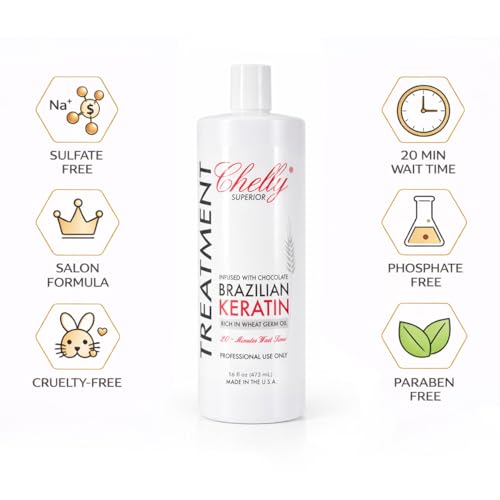 Chelly Brazilian Keratin Treatment 16oz Hair Straightening