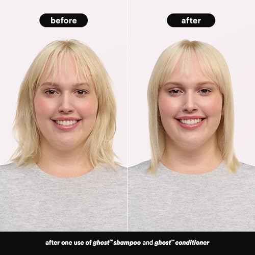 VERB Ghost Shampoo & Conditioner Duo Set - Infused with Moringa Oil -Cleanses + Moisturizes Fine and Weighed Down Hair - Vegan, No Parabens or Harmful Sulfates