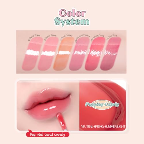 ETUDE Over Glowy Lip Gloss #5 Popping Candy - Non-Sticky