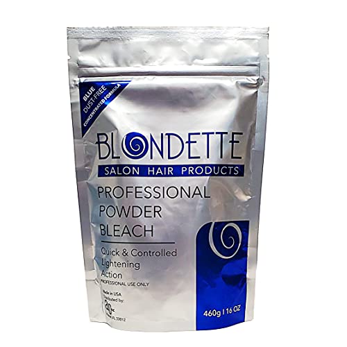 Blondette Professional Powder Bleach, 460g Blue Dust-Free