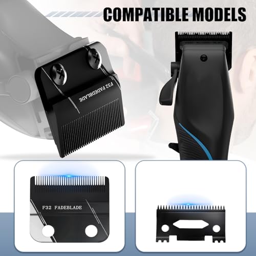 F32 Professional Fadeout Blade, High Precision Zero Adjustable Replacement Blades,Compatible with Wahl 5 Star Vapor Clipper (2 Packs)