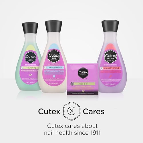 Cutex Nail Polish Remover, Nourishing Nail Care, Leaves Nails Looking Healthy, Contains Vitamins E, 10.1 fl oz (Pack of 1)