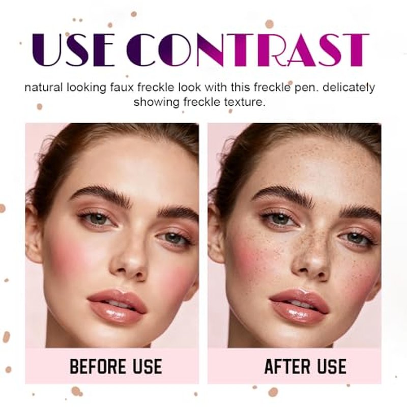 2-in-1 Freckle Stamp & Eyeliner Pen Waterproof Kit