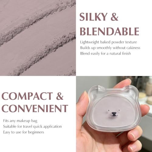 Cool Toned Contour Palette for Fair Olive Skin with Brush