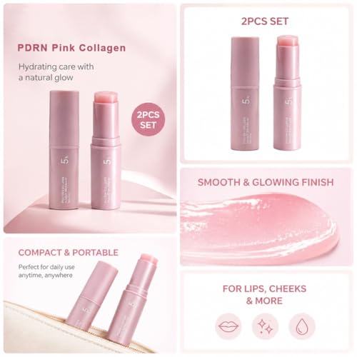 PDRN Collagen Multi Balm Stick - Anti-Aging Eye & Neck Moisturizer (2-Pack)