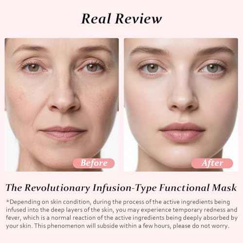 Bio Collagen Real Deep Mask, Bio-Collagen Face Masks - Deep Hydrating Overnight Face Mask, Korean Skincare, 4 PCS Facial Treatments & Masks for Women - Firming & Moisturizing