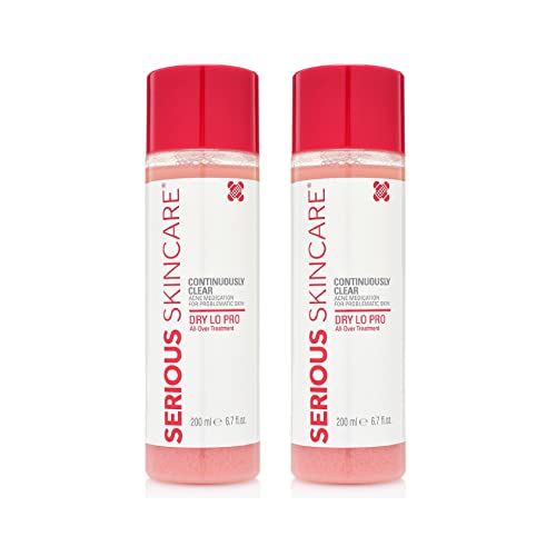 Serious Skincare - Dry Lo Pro DUO - All Over Treatment Acne Medication for Problematic Skin - For Back, Chest, Arms, Face & Neck - Salicylic Acid - Reduces Acne Blemishes - 6.7oz (2Pack)