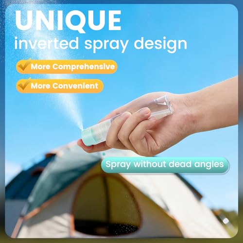 4-Pack 1 OZ Refillable Spray Bottles - Fine Mist, 360° Spray